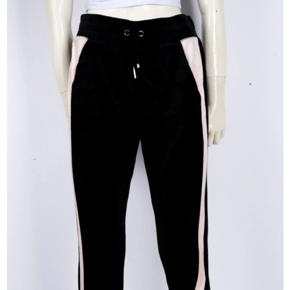 NWT Juicy Couture Black Lab Velour M Sweatpants.